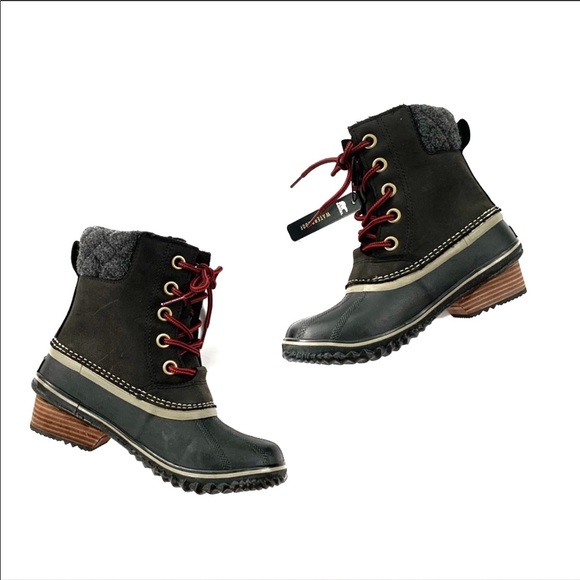 Sorel Shoes - Sorel Slimpack™ II Lace Waterproof Duck Boot Black